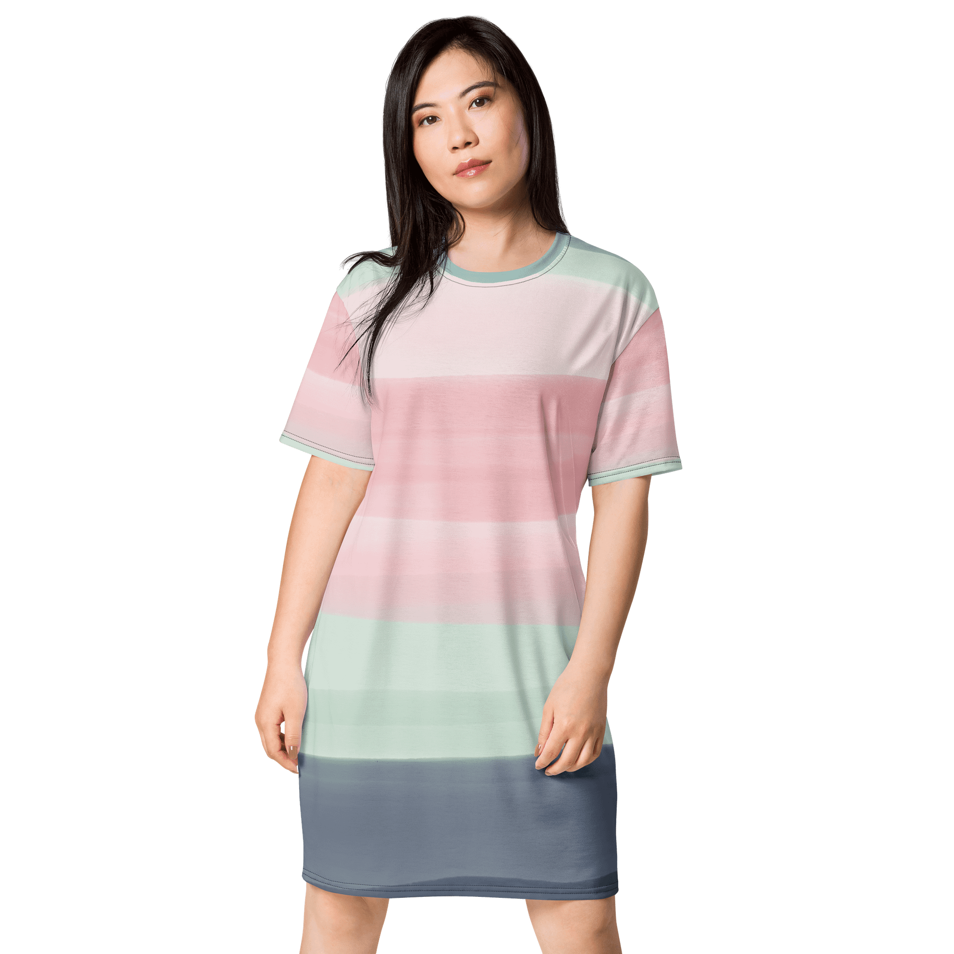 Exclusive Green Swirl T-Shirt Dress - Only at TDS Music product image (1)
