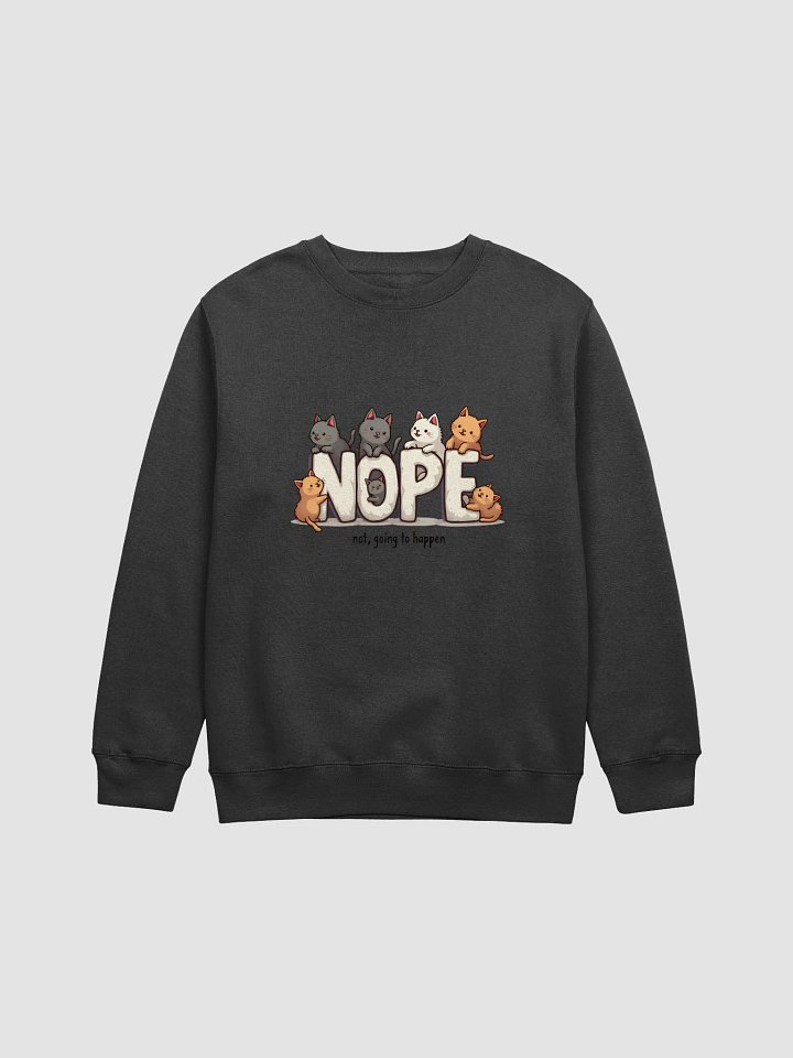 NOPE Cats Crewneck Sweatshirt product image (1)