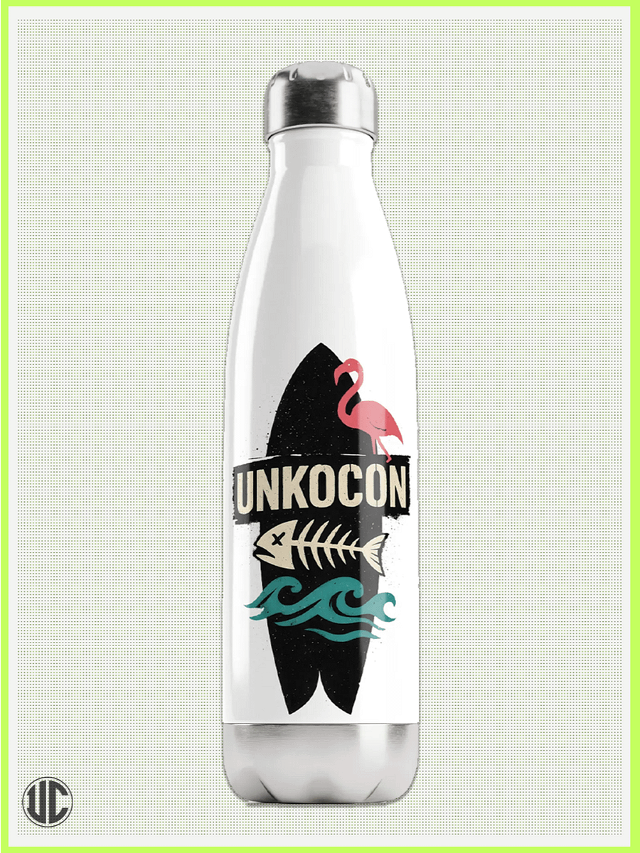 UnkoCon Stainless Steel Water Bottle – Beachside Oddities (17 oz) product image (1)