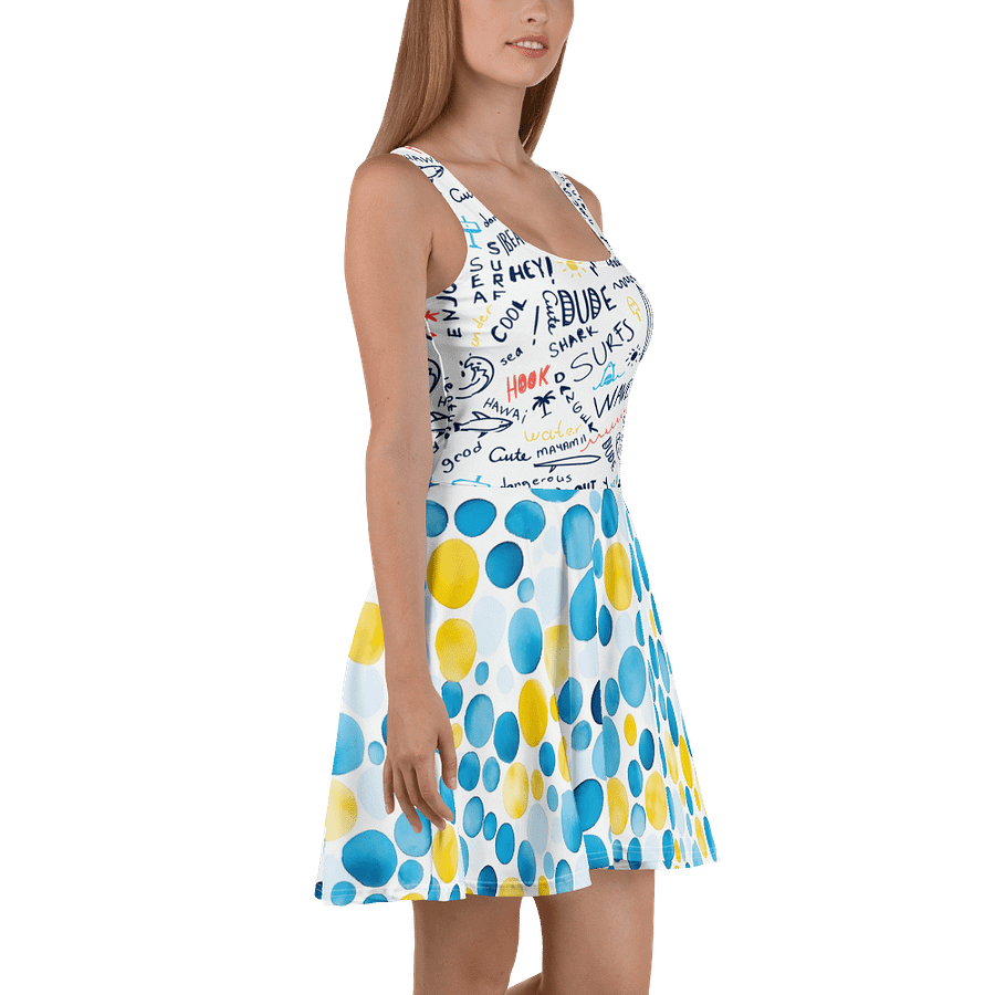 Surf Vibes Polka Dot Beach Dress – Lightweight Summer Swim Cover-Up product image (3)