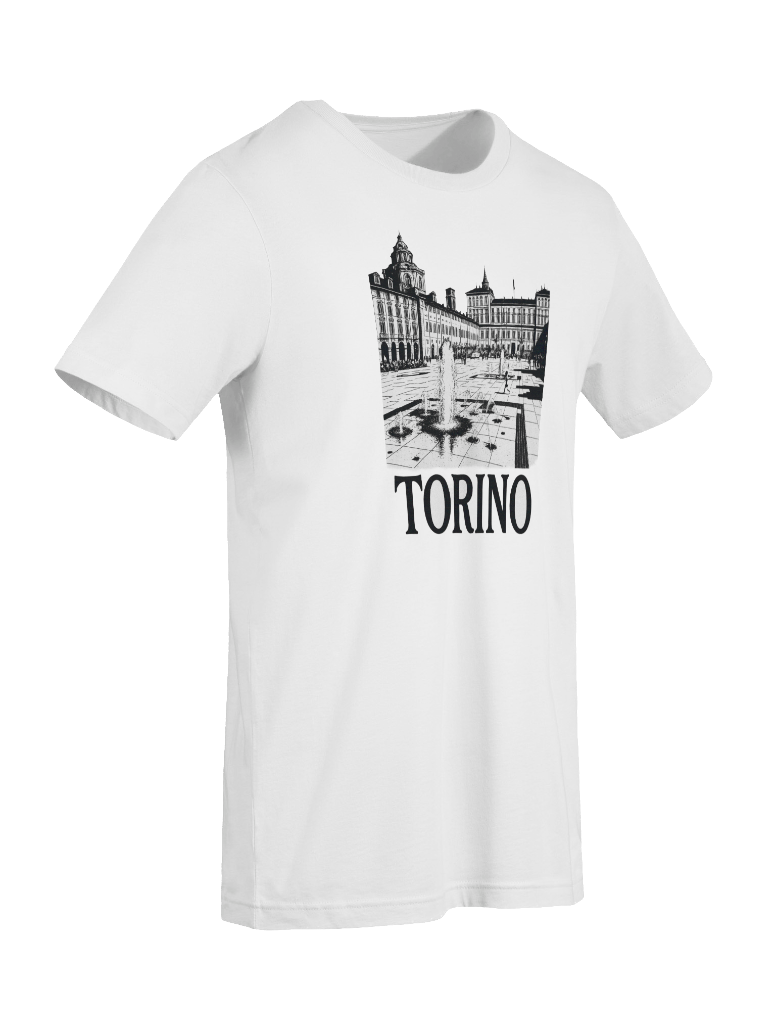 Torino T-Shirt – Piazza Castello Black & White Graphic product image (7)