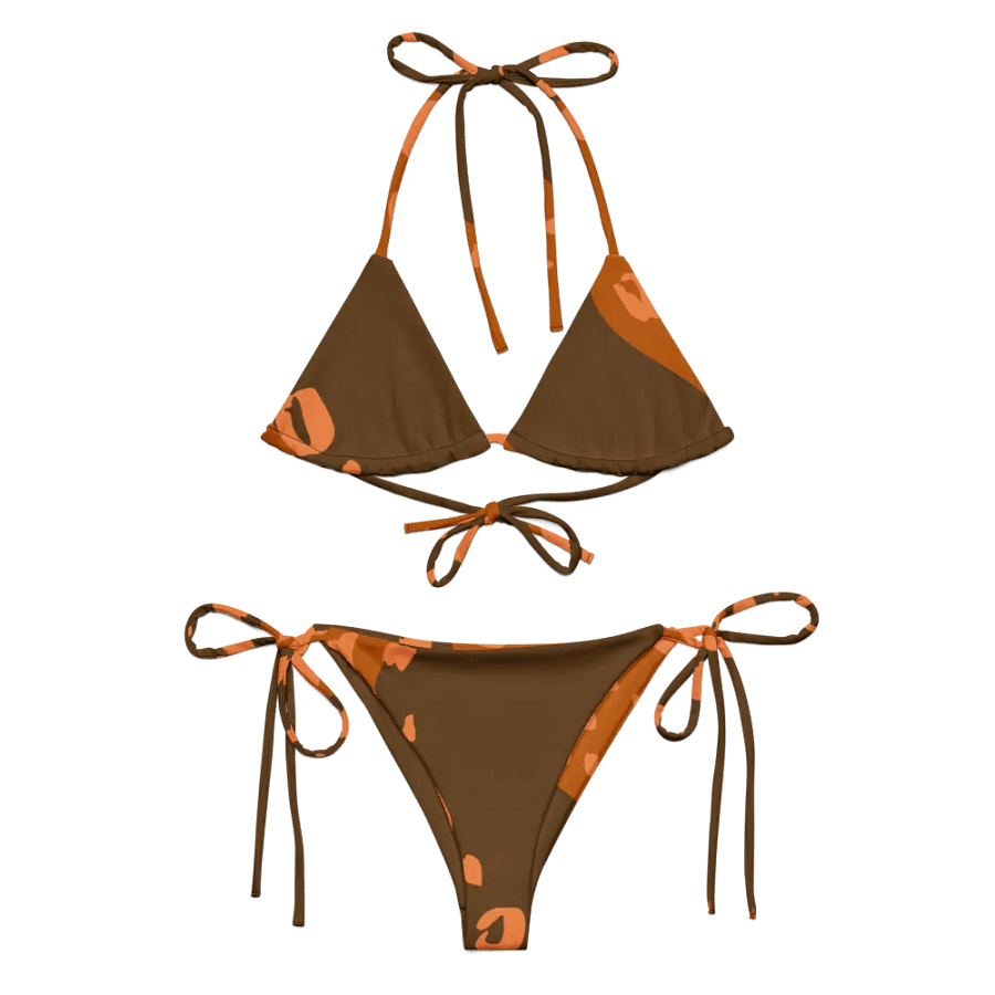 Orange Leopard All-Over Bikini Set product image (7)