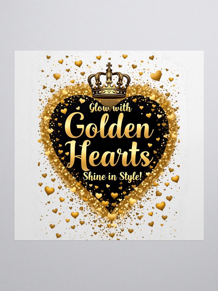 Black History Month Golden Hearts Shine in Style Kiss Cut Stickers product image (3)