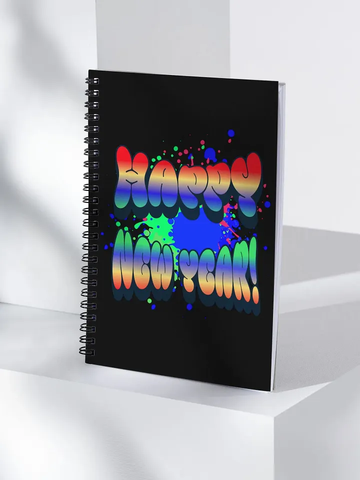Happy New Years - Colorful Graffiti Design Spiral Notebook product image (1)