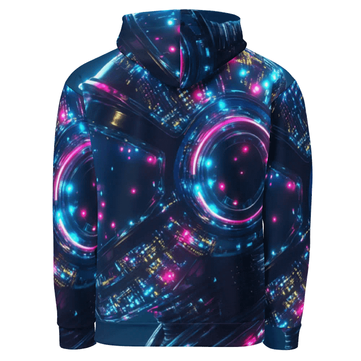 Neon Circuit Unisex Hoodie product image (2)