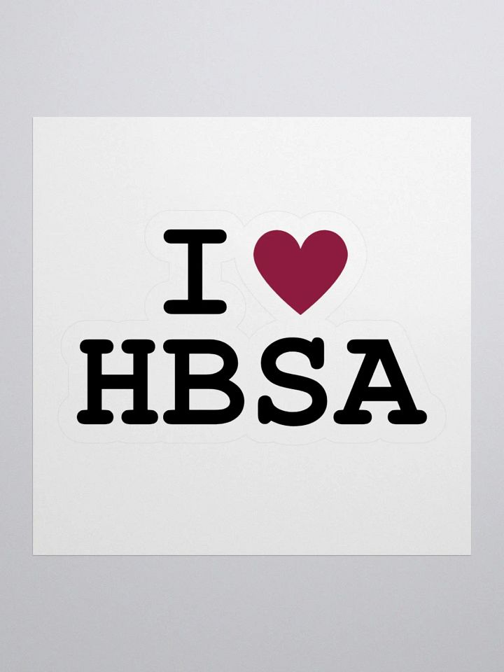 I <3 HBSA Sticker product image (1)