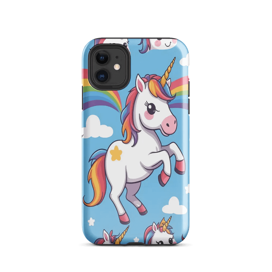 HAPPY RAINBOW UNICORN! Tough iPhone® Case product image (2)