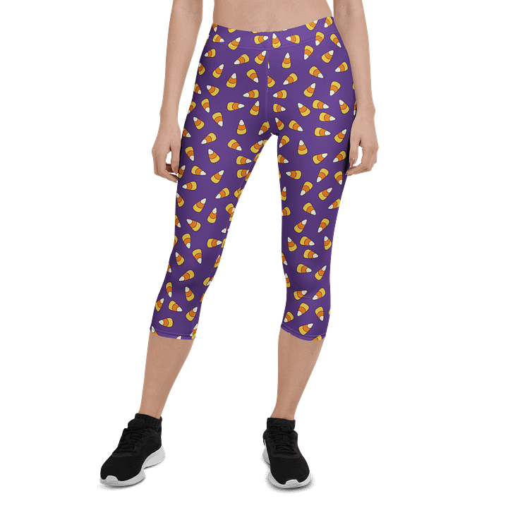 "Scattered Candy Corn" Pattern - Capri Leggings product image (1)