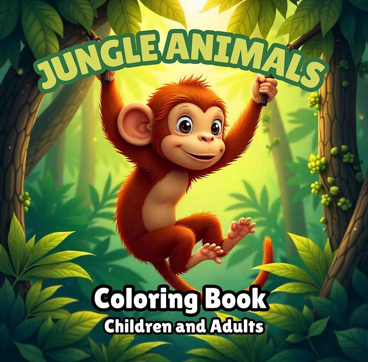 Jungle Animal Coloring Book for Kids product image (2)