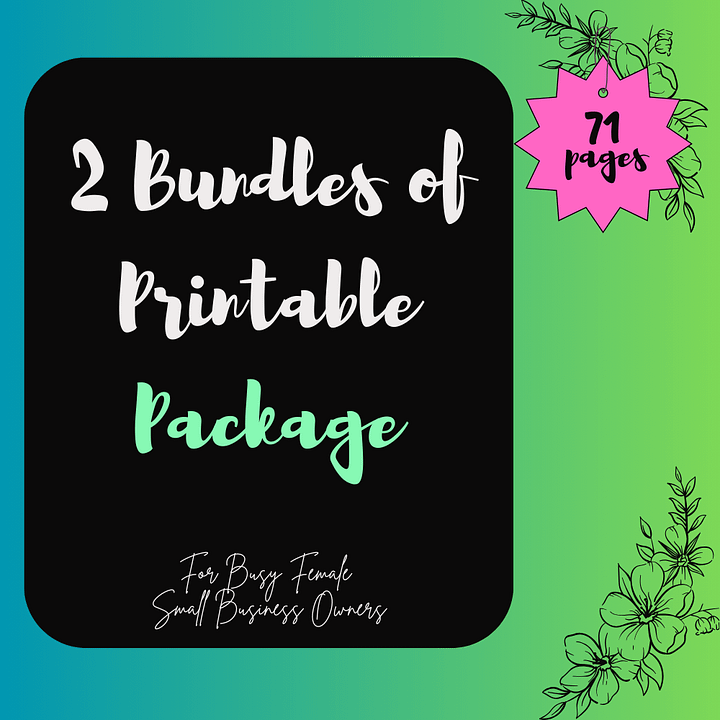 2 Bundles of Printable Package product image (1)