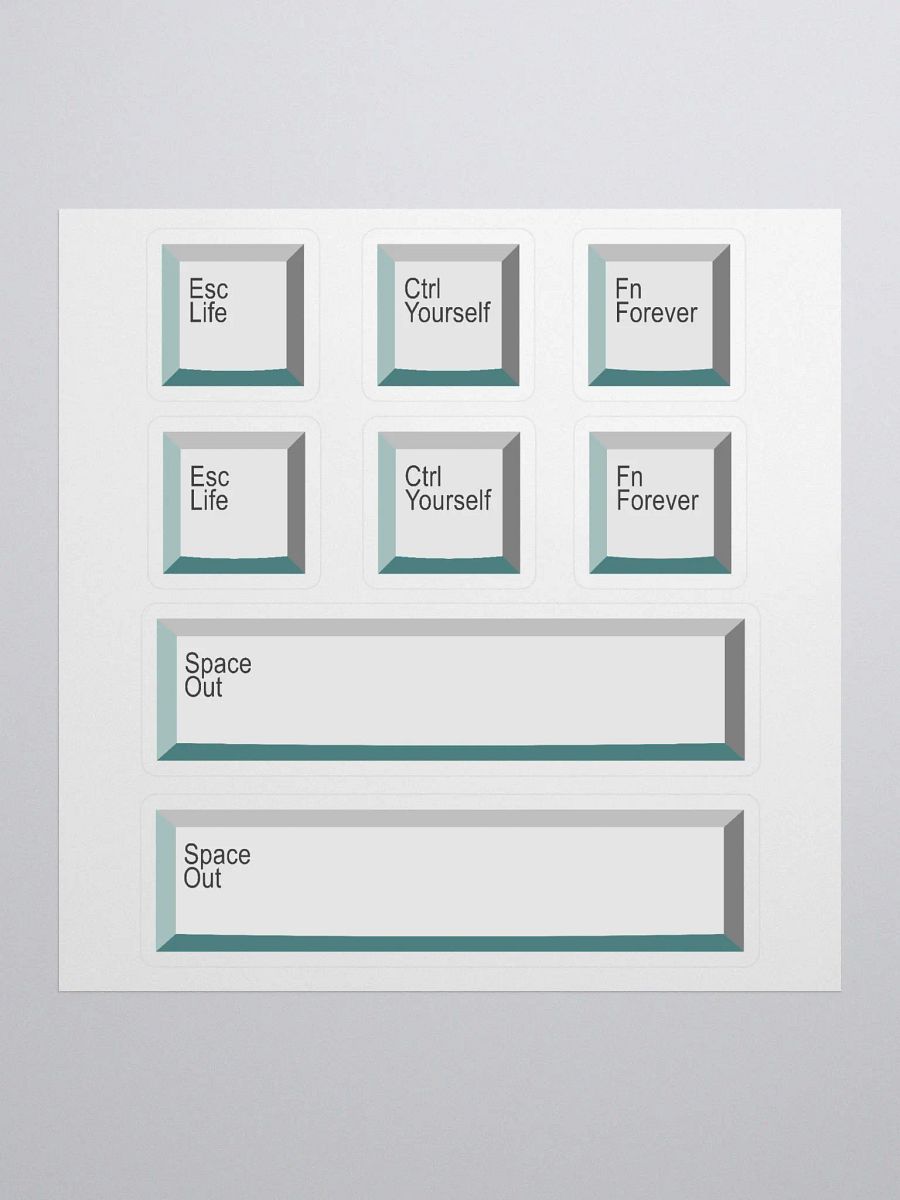 Motivational Keyboard Keys - Sticker Set product image (1)