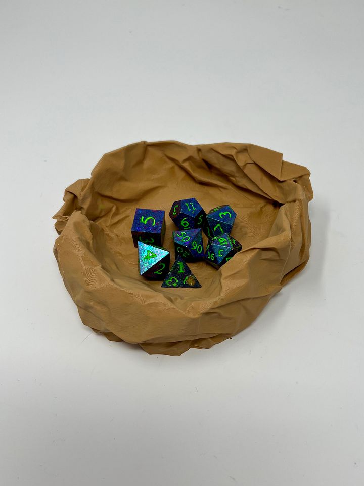 Crumpled Paper Catchall Tray (3D Printed) product image (1)