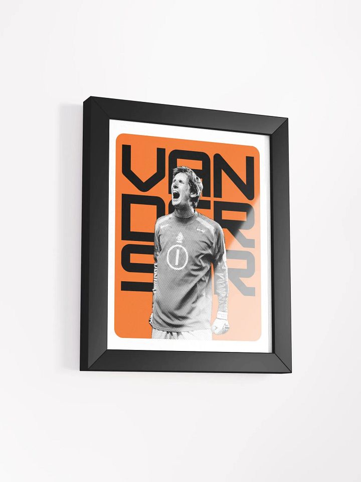Edwin van der Sar BW Netherlands Name Art Framed Print product image (2)
