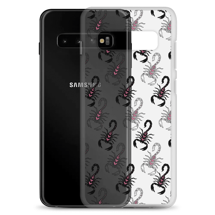 Yin n Yang Heart Tailed Scorpions Clear Phone Case S product image (8)