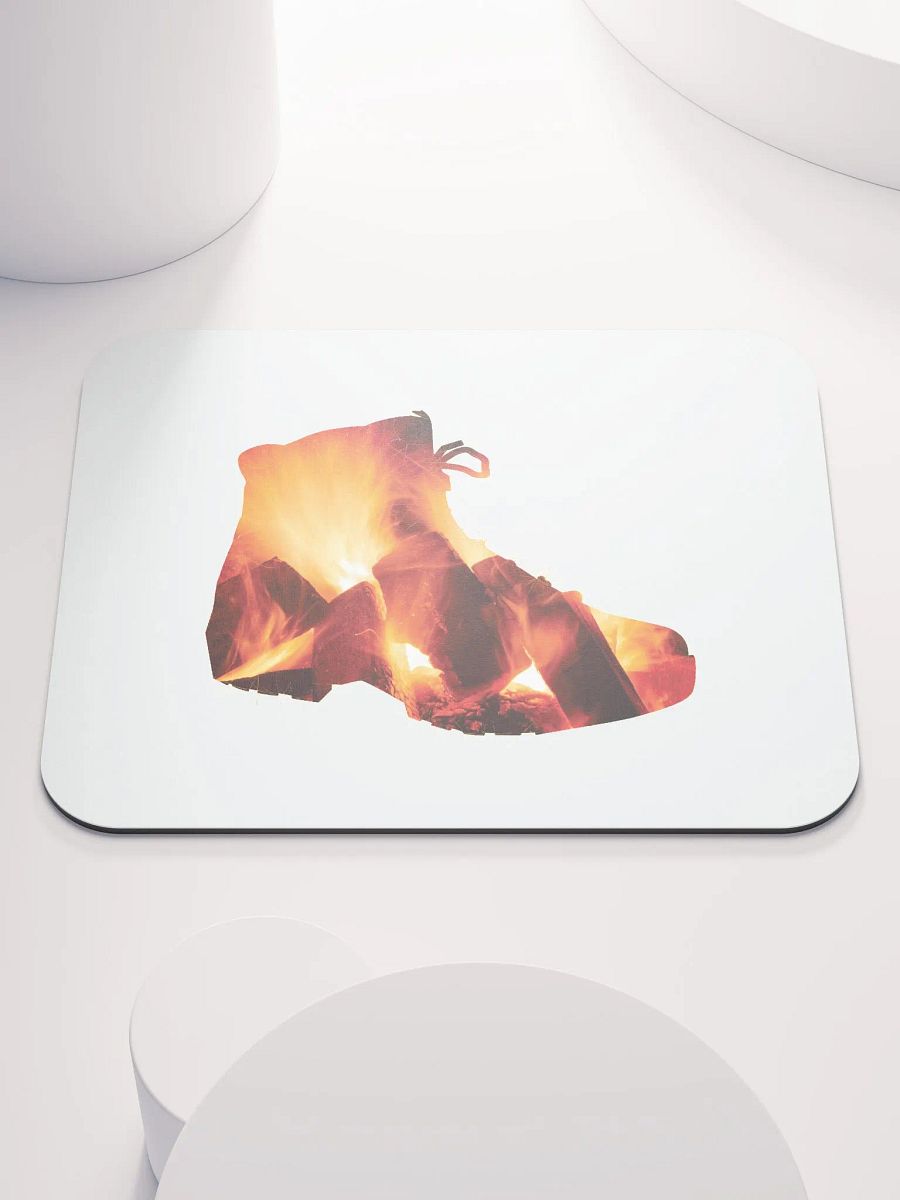 Fire In Hiking Boots Hiking, boots, outdoors, camping, relaxing, hiking boots, adventure, away from home, nature, travel, mountain, forest, wild, trees, sunset, retro, souvenir, distressed. product image (1)