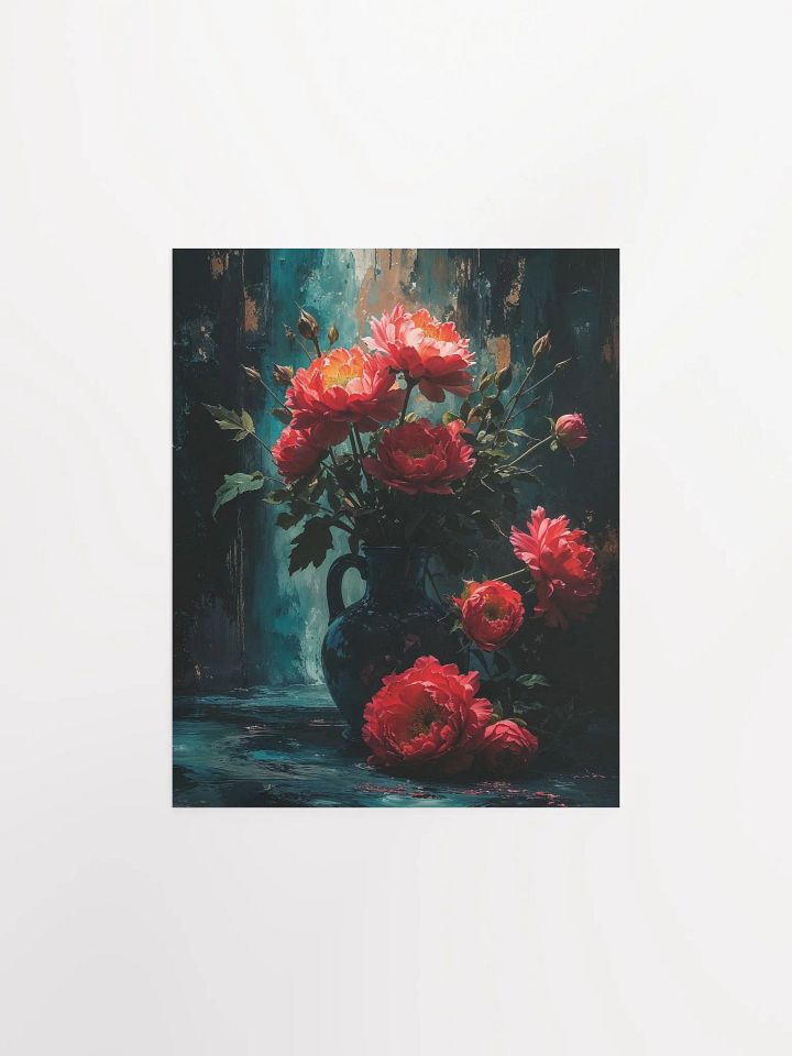 Vibrant Peony Vase Enhanced Matte Poster product image (5)