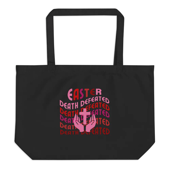 EASTER: Death Defeated Organic Tote Bag. product image (1)