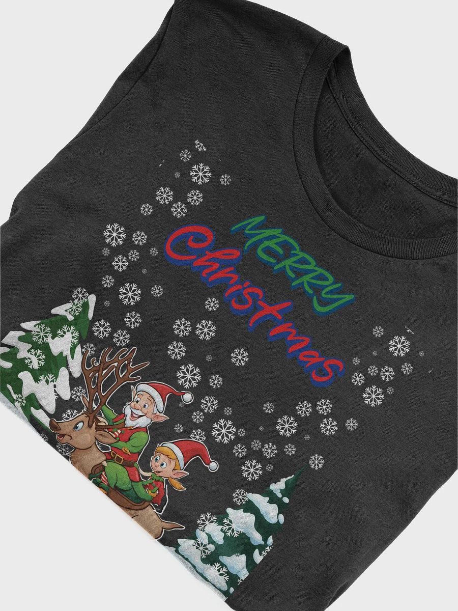 Santa Elves Riding A Reindeer T-shirt product image (5)