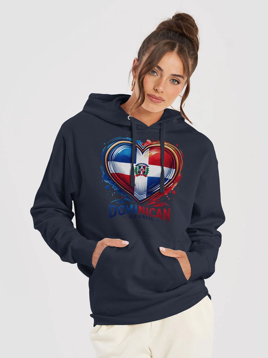 Dominican Republic Heart Flag Hoodie product image (34)
