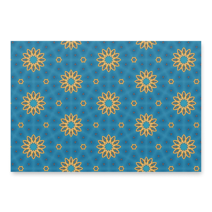 Golden Floral Radiance Wrapping Paper Set product image (2)
