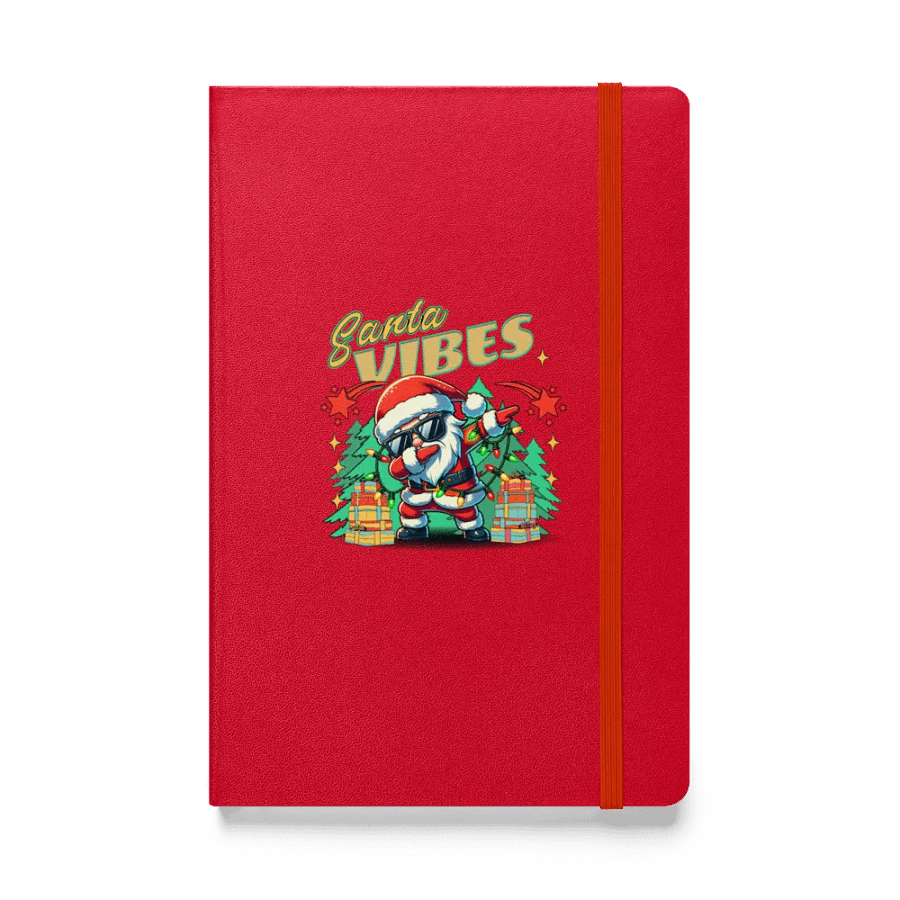 Santa Vibes Dabbing Hardcover Journal product image (1)
