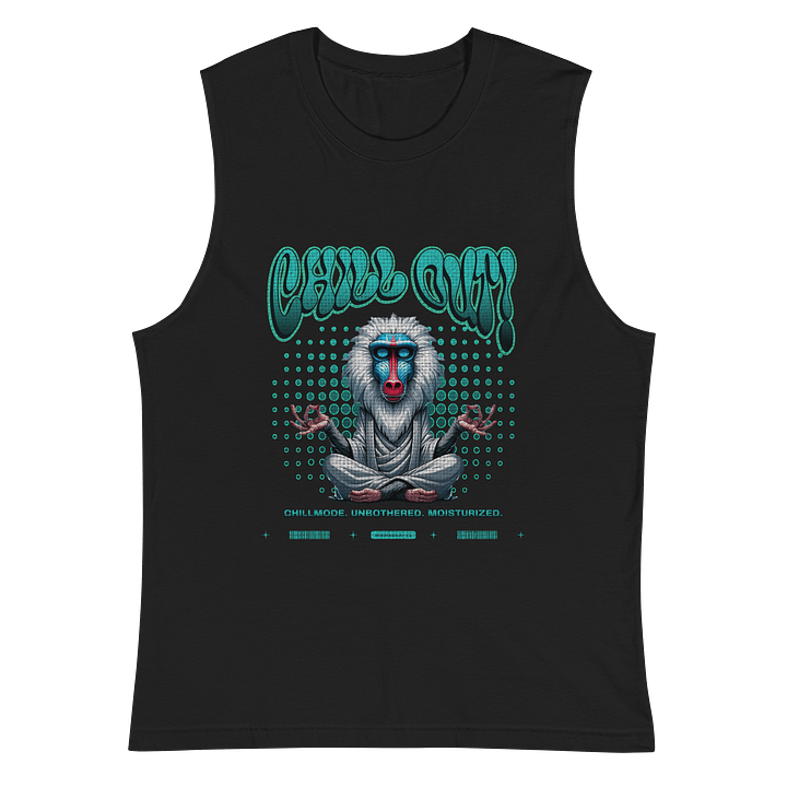 Chill Out! Zen Vibes Mandrill Muscle Tank product image (3)