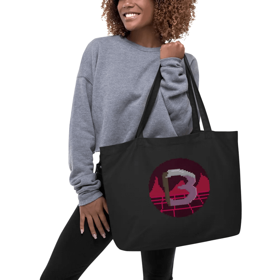 Large Harbingerofbeth Scythe Logo by Cassafrassarole Tote Bag product image (5)