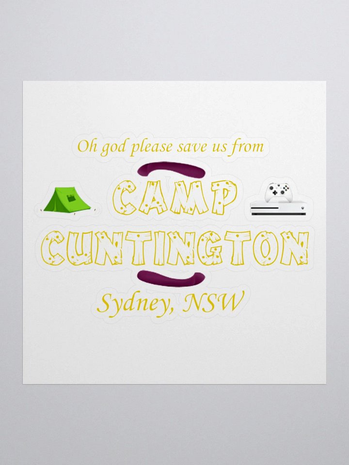 Camp C*ntington Sticker product image (1)