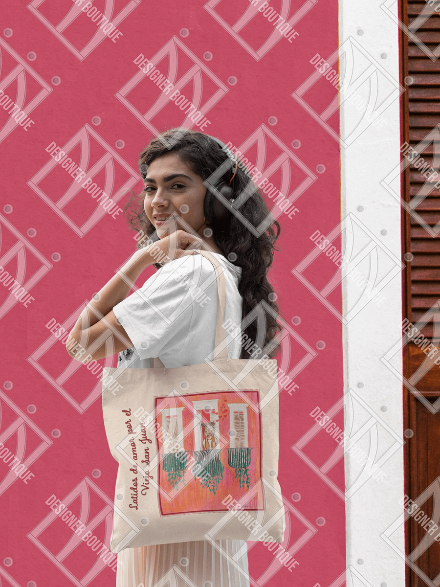 NN Designer Boutique x Camila Arraiza: Bolso de Mano (Castaña) – Latidos de Amor por el Viejo San Jua product image (3)