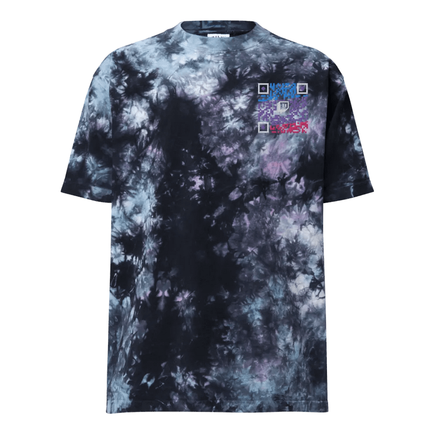 MA Twitch QR Code Tie-Dye Tee product image (1)