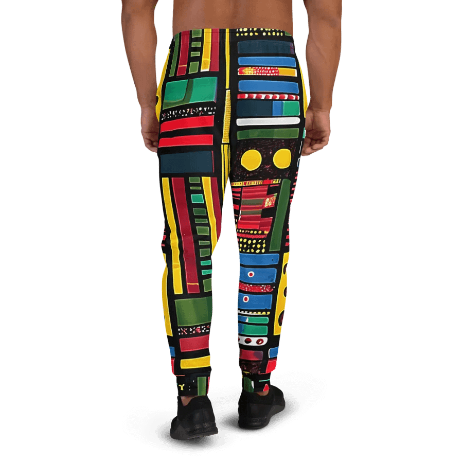 Eco-Chic African Kente Print Joggers product image (3)