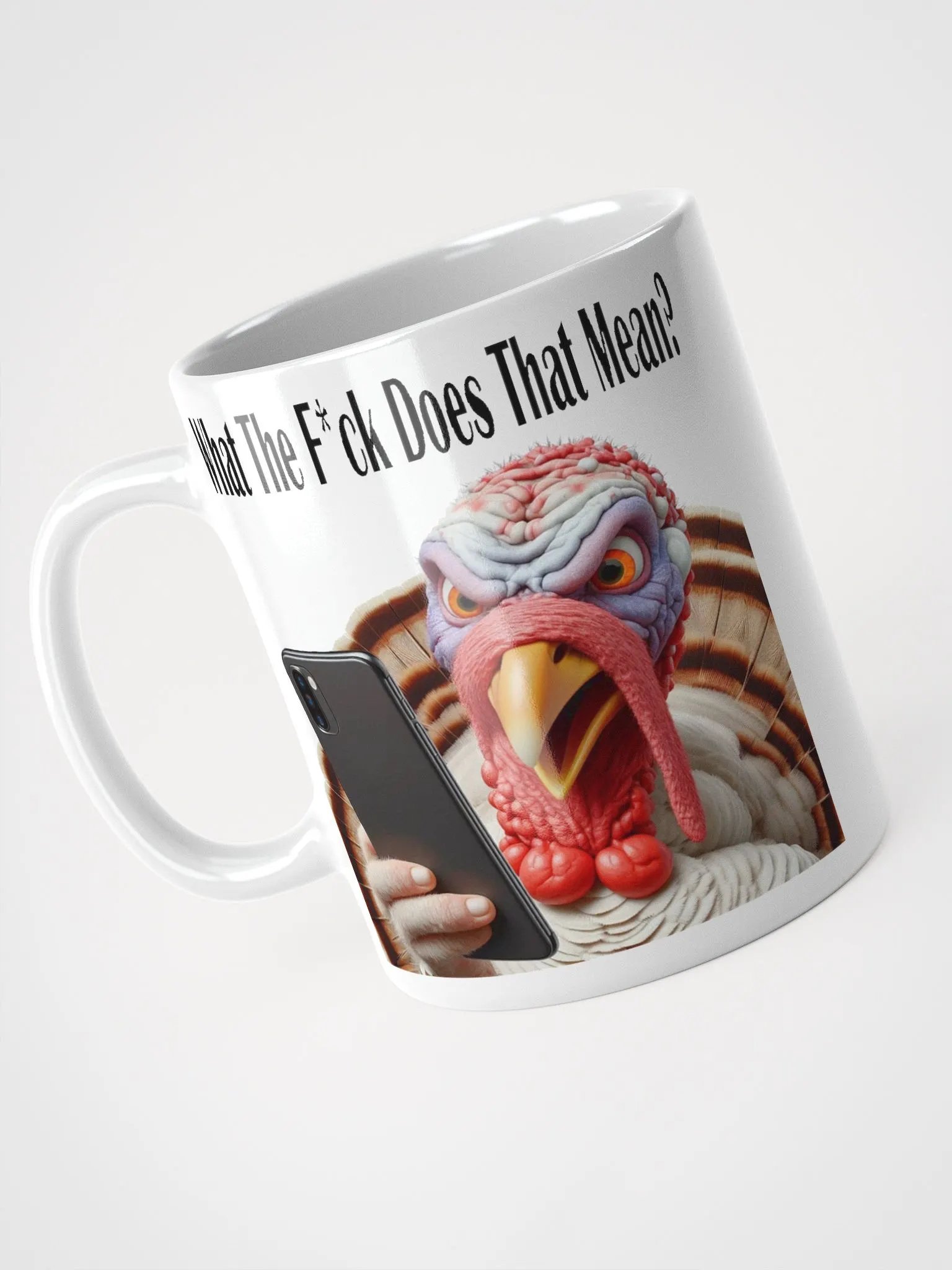 "What The F*ck Does That Mean?" #Humorous Glossy White Mug product image (7)