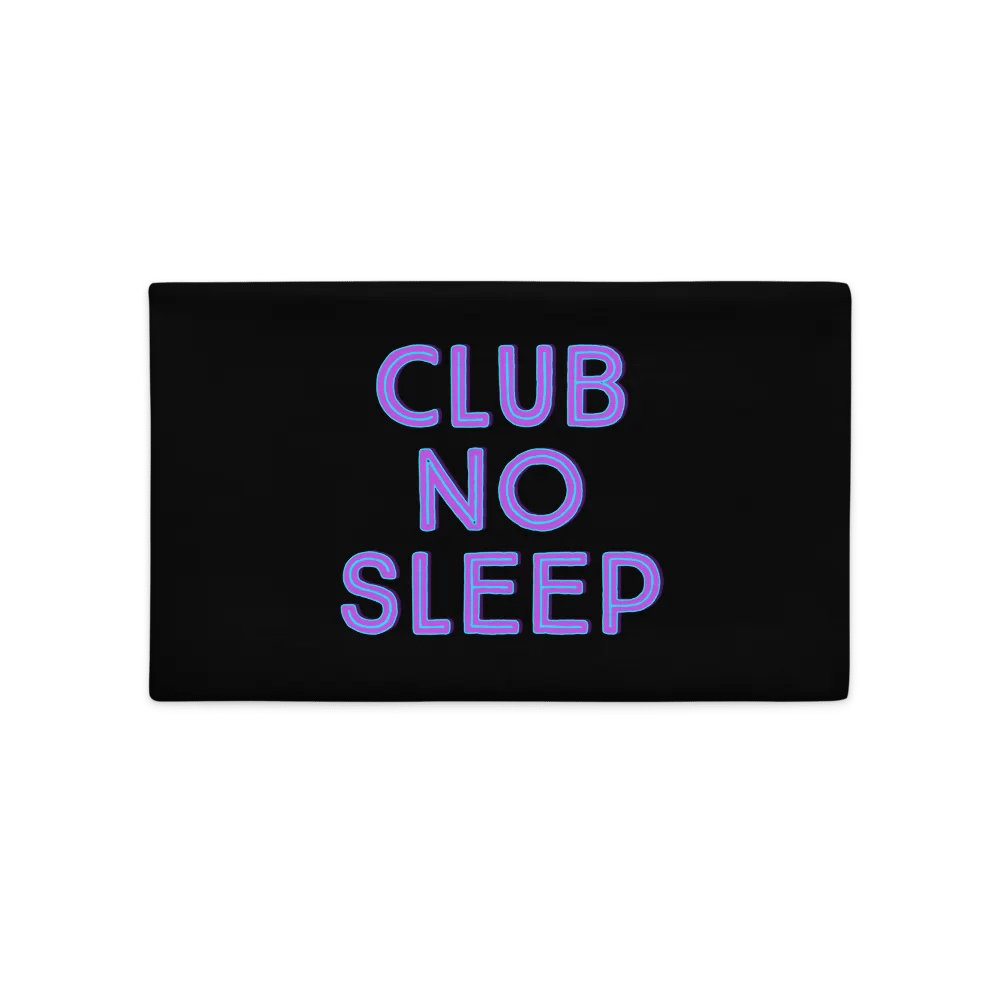 Club No Sleep Pillowcase (Black) product image (6)