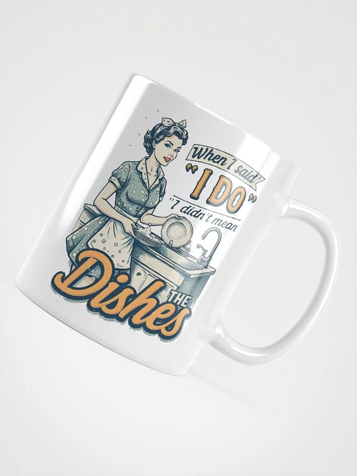 Vintage When I Said I Do White Glossy Mug product image (1)