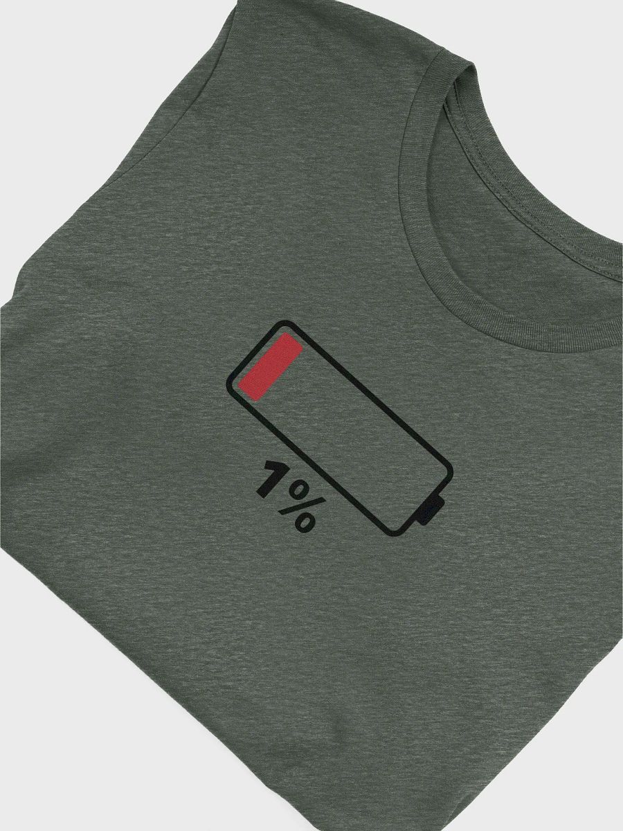 Low Battery 1% Funny Energy Warning Design product image (5)