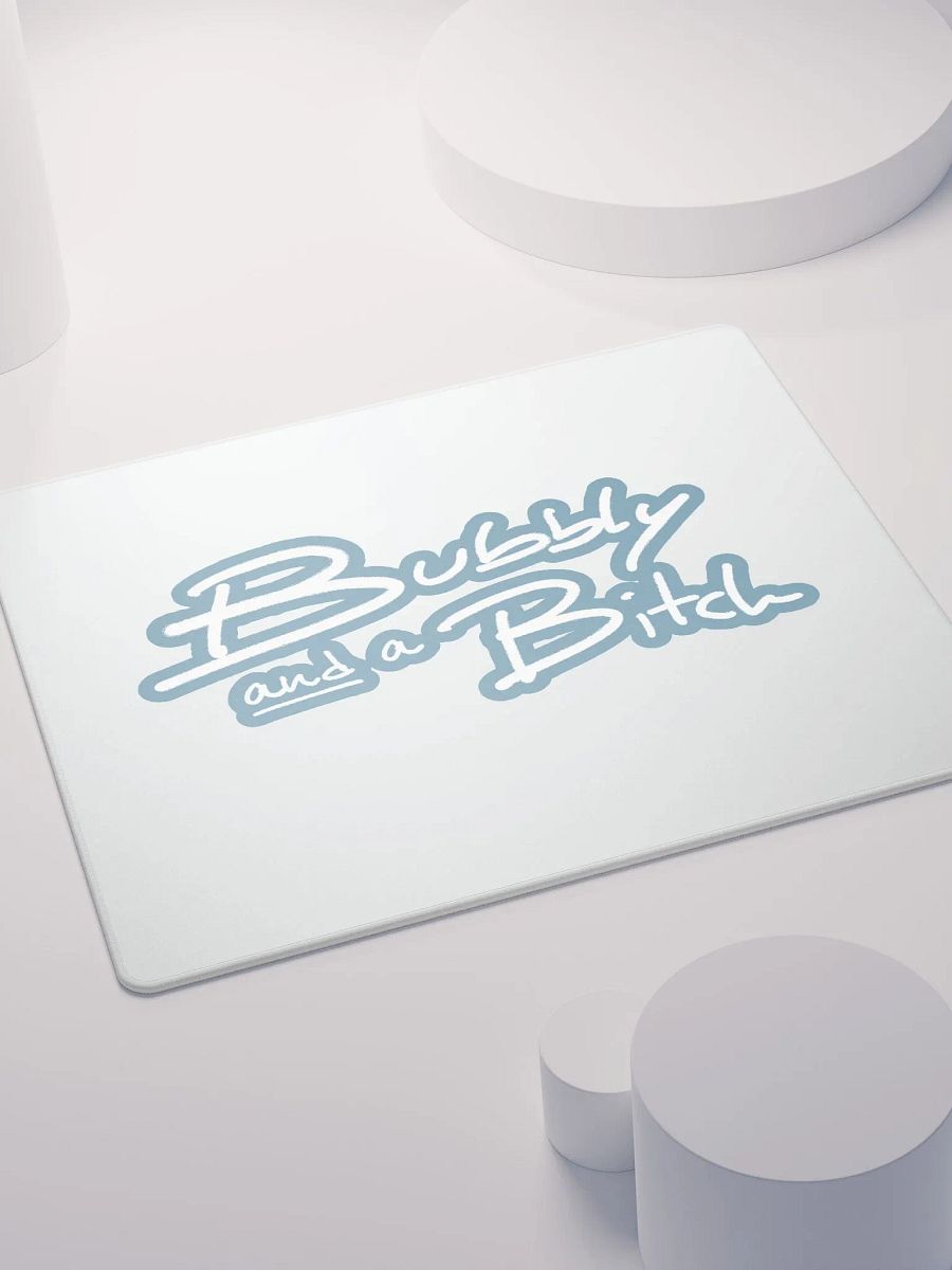 Bubbly and a B*tch (lined design, #709AAF) mouse pad product image (4)