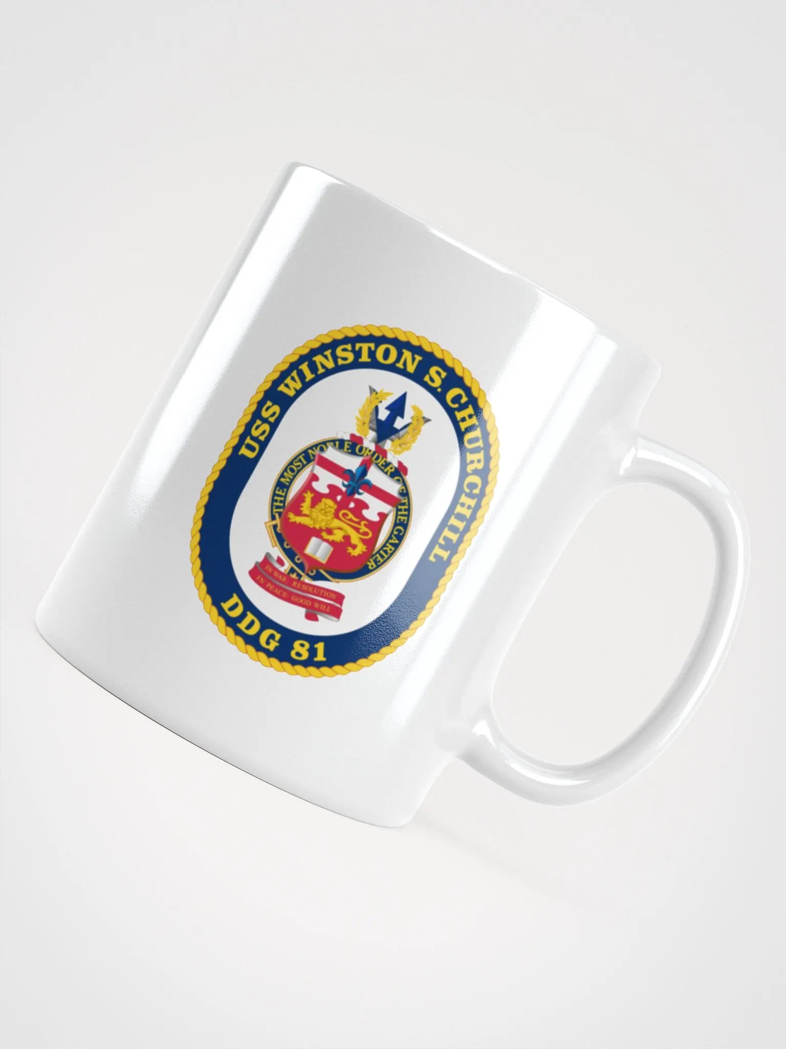 USS Winston S. Churchill DDG 81: White Coffee Cup product image (4)