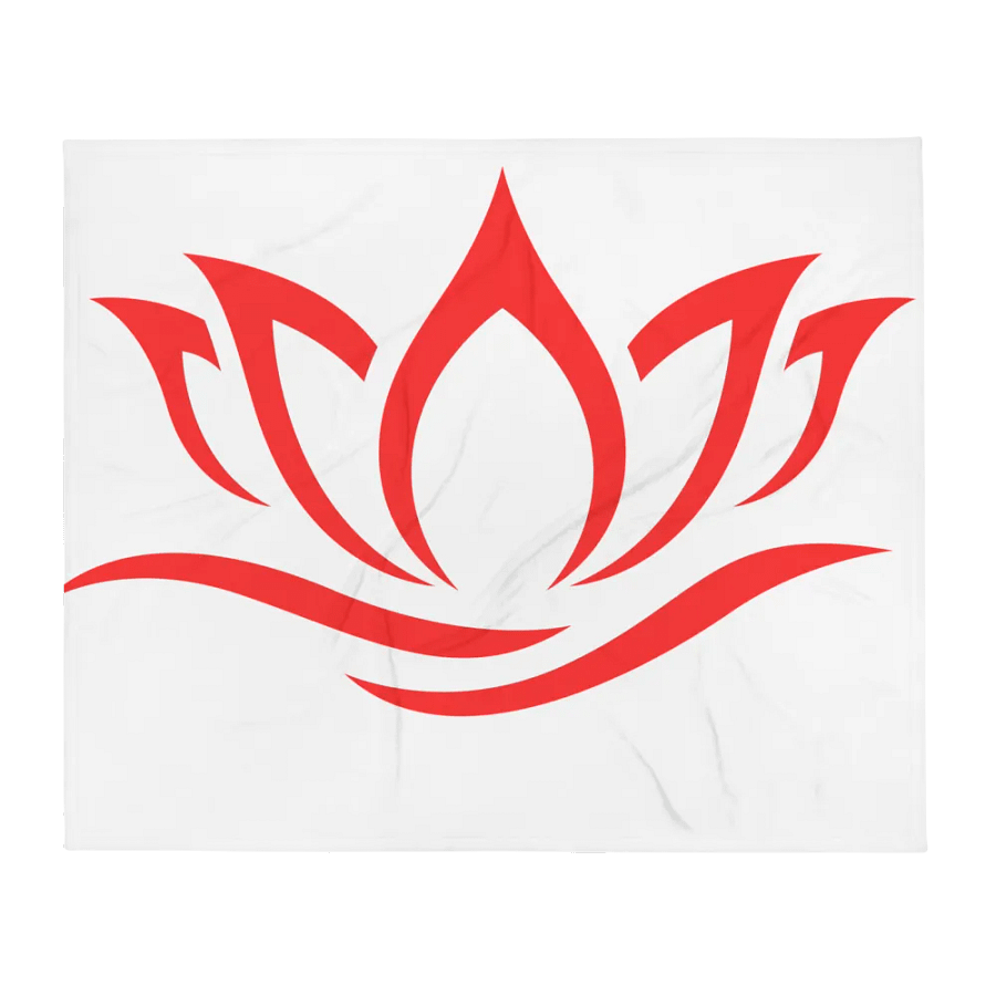 NMRK Red Lotus Throw Blanket product image (1)