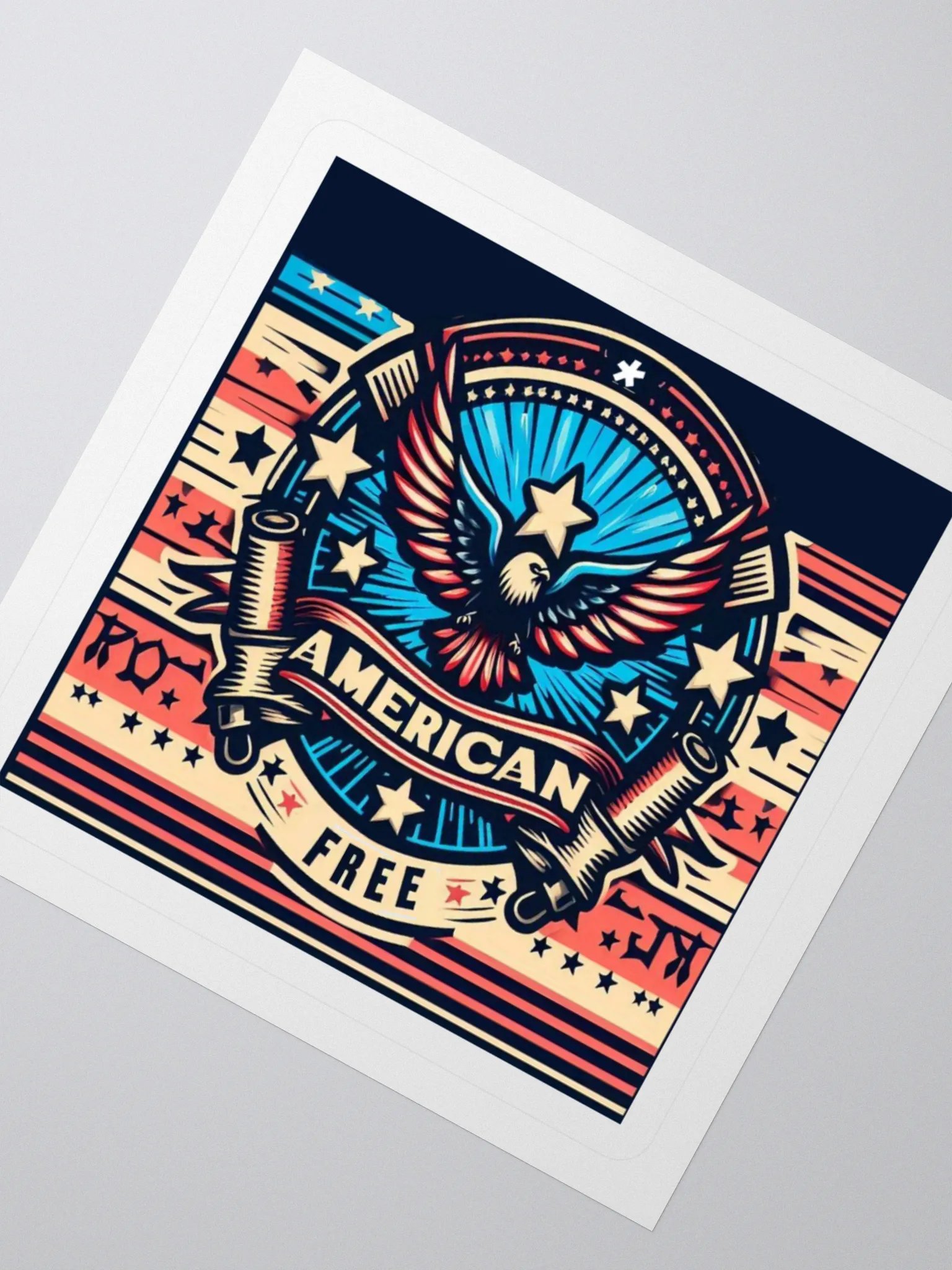 American Pride Eagle Kiss Cut Stickers product image (4)