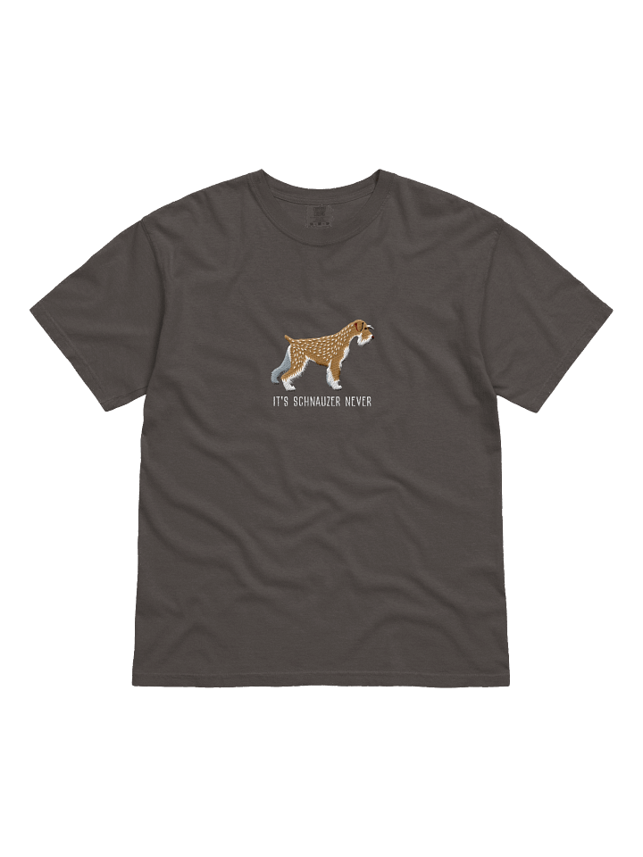 It's Schnauzer Never T-Shirt(Embroidered) of a Standard Schnauzer(Wheaten/Brown) product image (3)