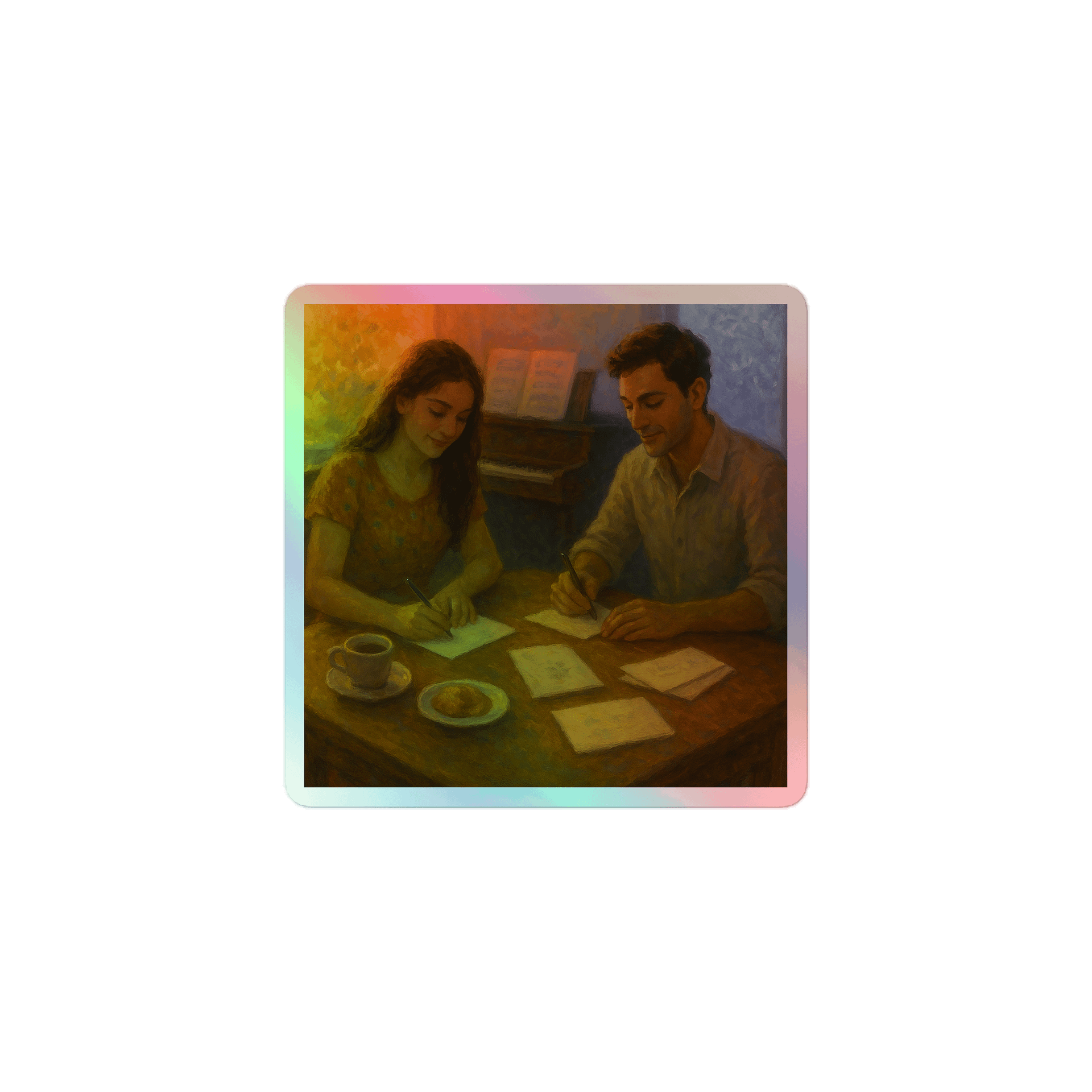 Track 15 – Tarjetas del Solsticio | Holographic Sticker product image (1)