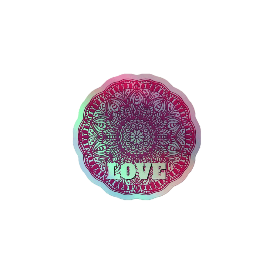 Love Mandala Holographic Sticker Sheet product image (3)