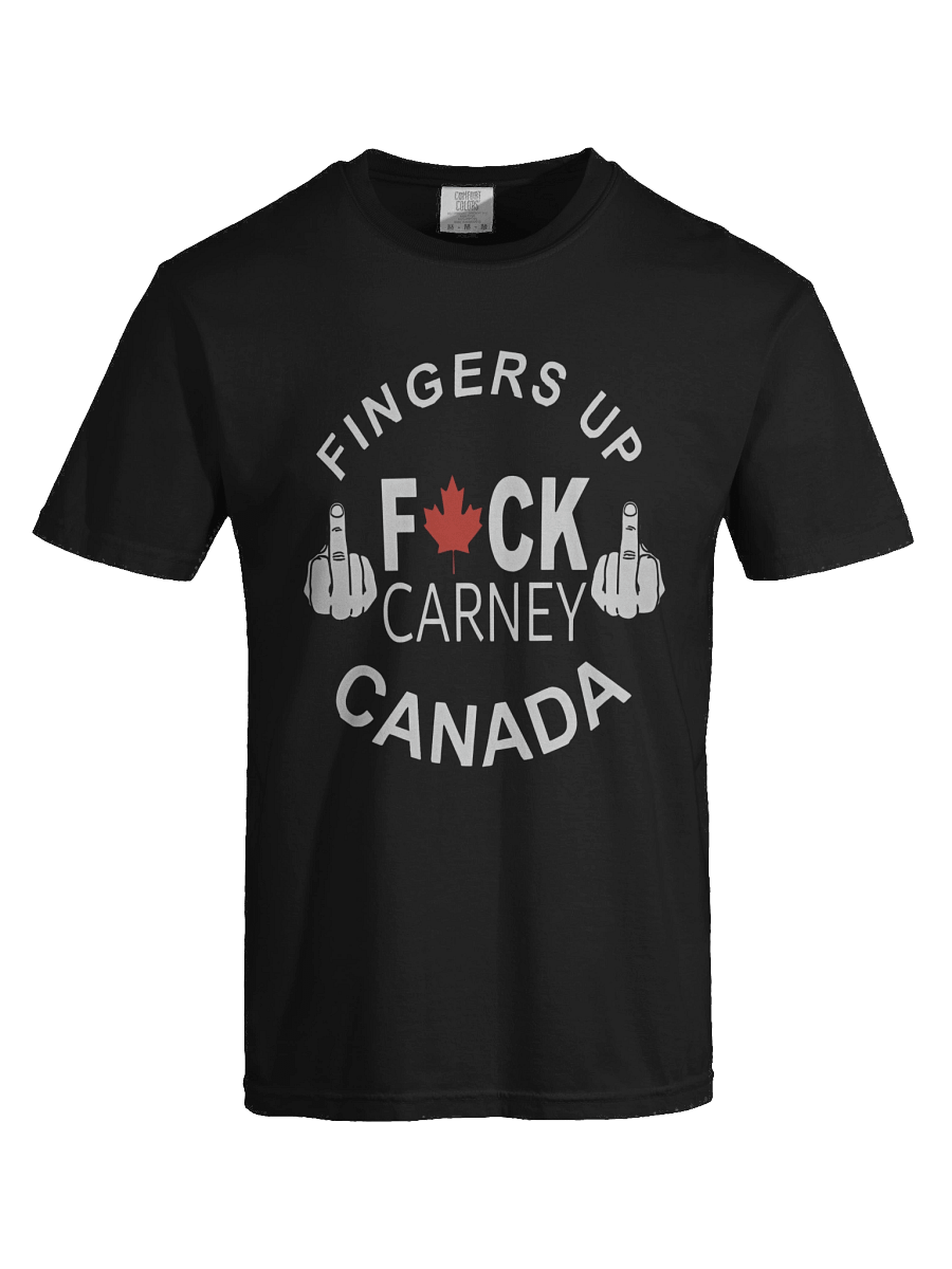 FINGERS UP F*CK CARNEY CANADA T-shirt product image (4)