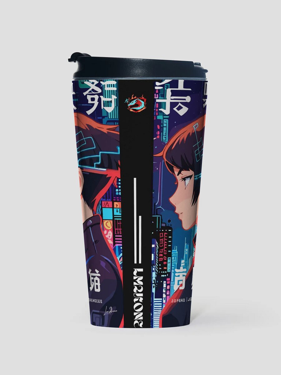 Futuristic Cyberpunk Stainless Steel Travel Mug product image (2)