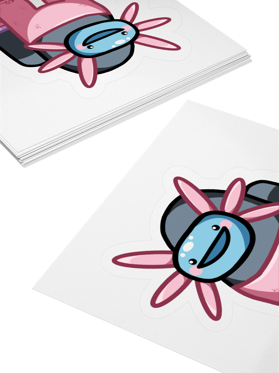 Axolotl Bean Body Sticker product image (4)