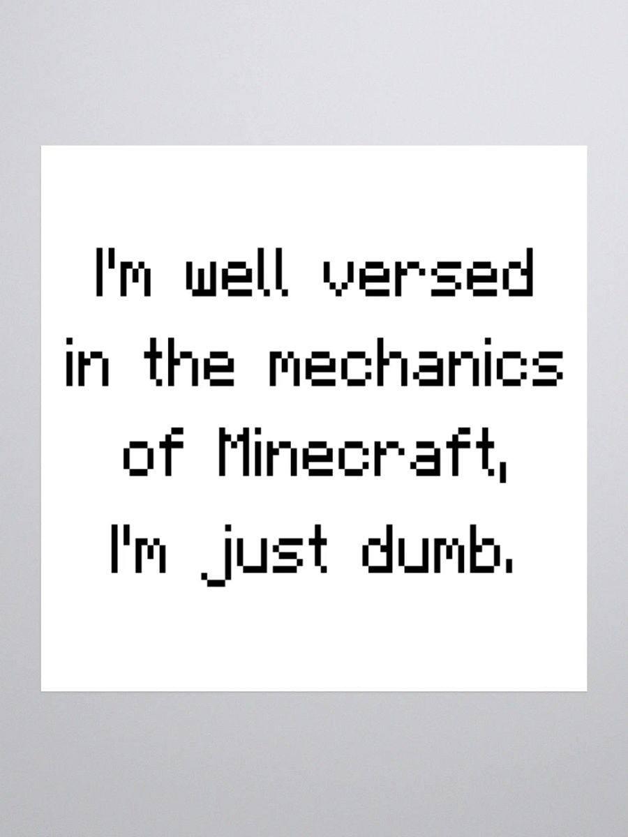 Sticker of Truth (Minecraft Edition) product image (1)