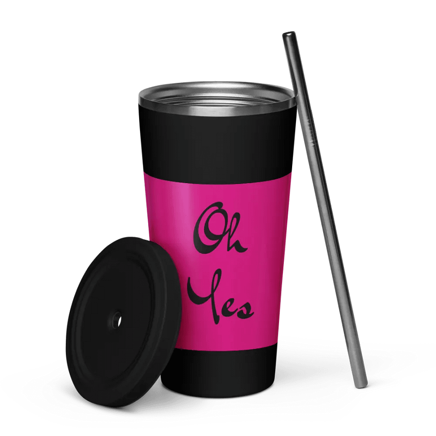 Insulated Tumbler with a Straw (oh yes) product image (5)