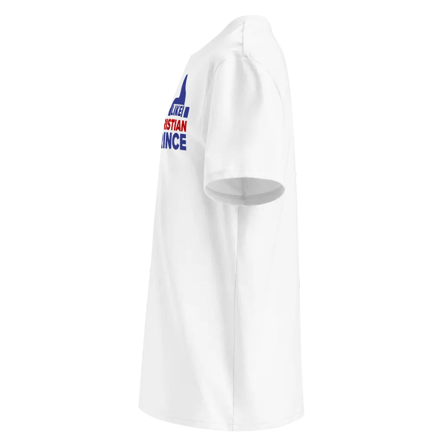 I Like Christian Prince, Red, Blue, White On Black T-Shirt product image (4)