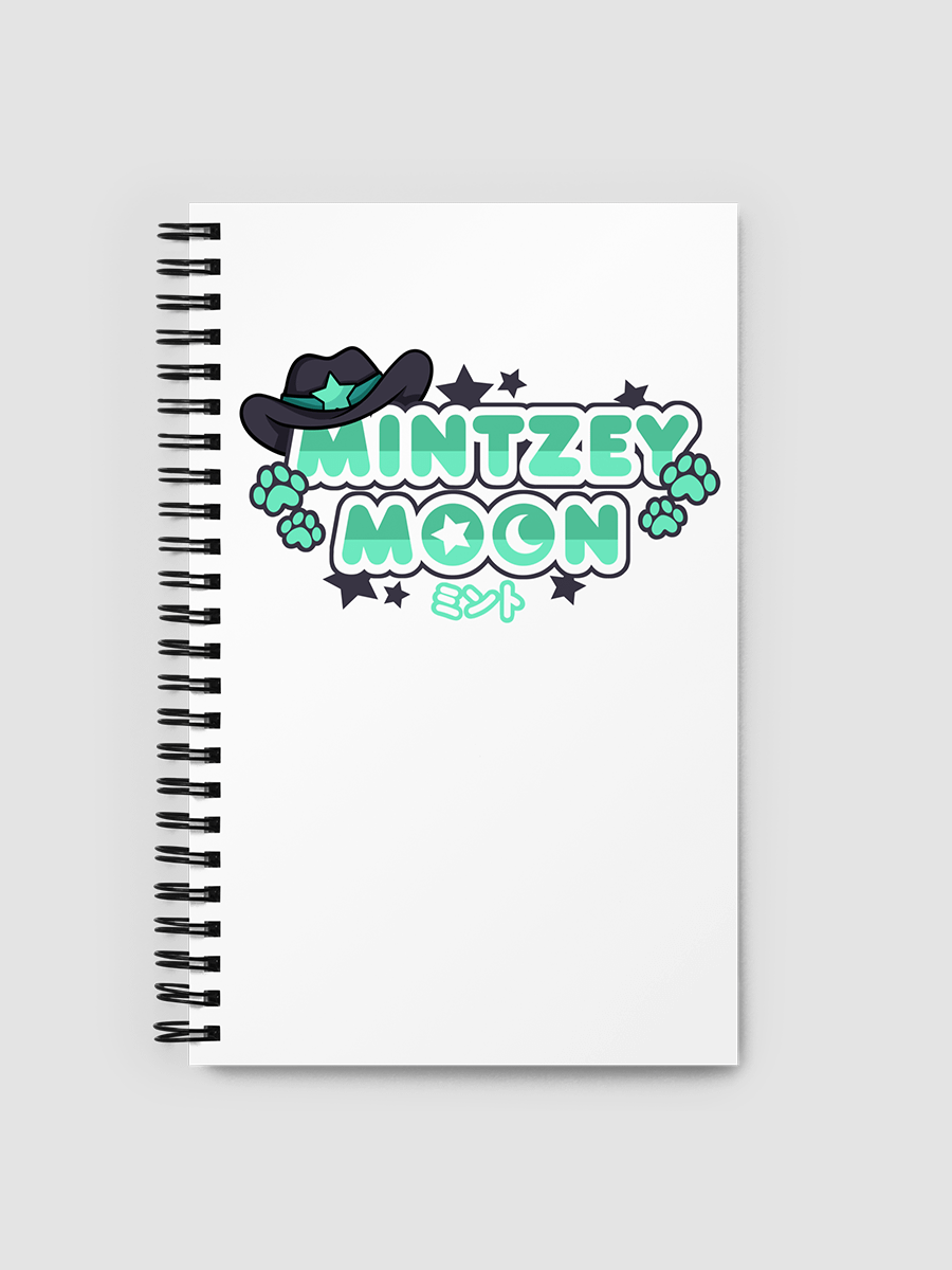 Mintzey Moon Cow Girl Logo Spiral Notebook product image (1)