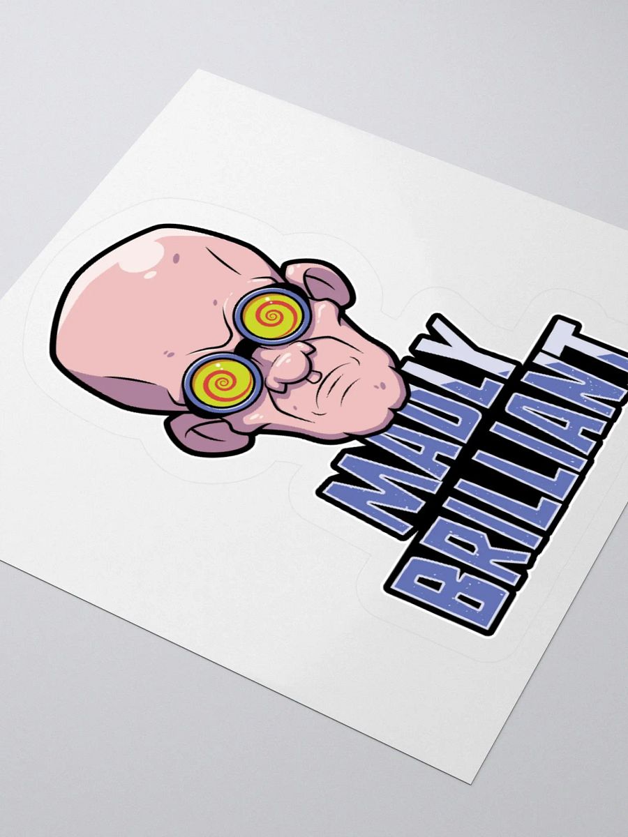 Funny College Student Sticker – Madly Brilliant Design product image (9)